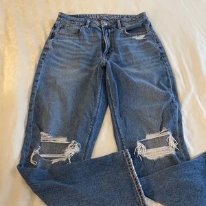 American Eagle comfort stretch waistband mom jeans size 6
